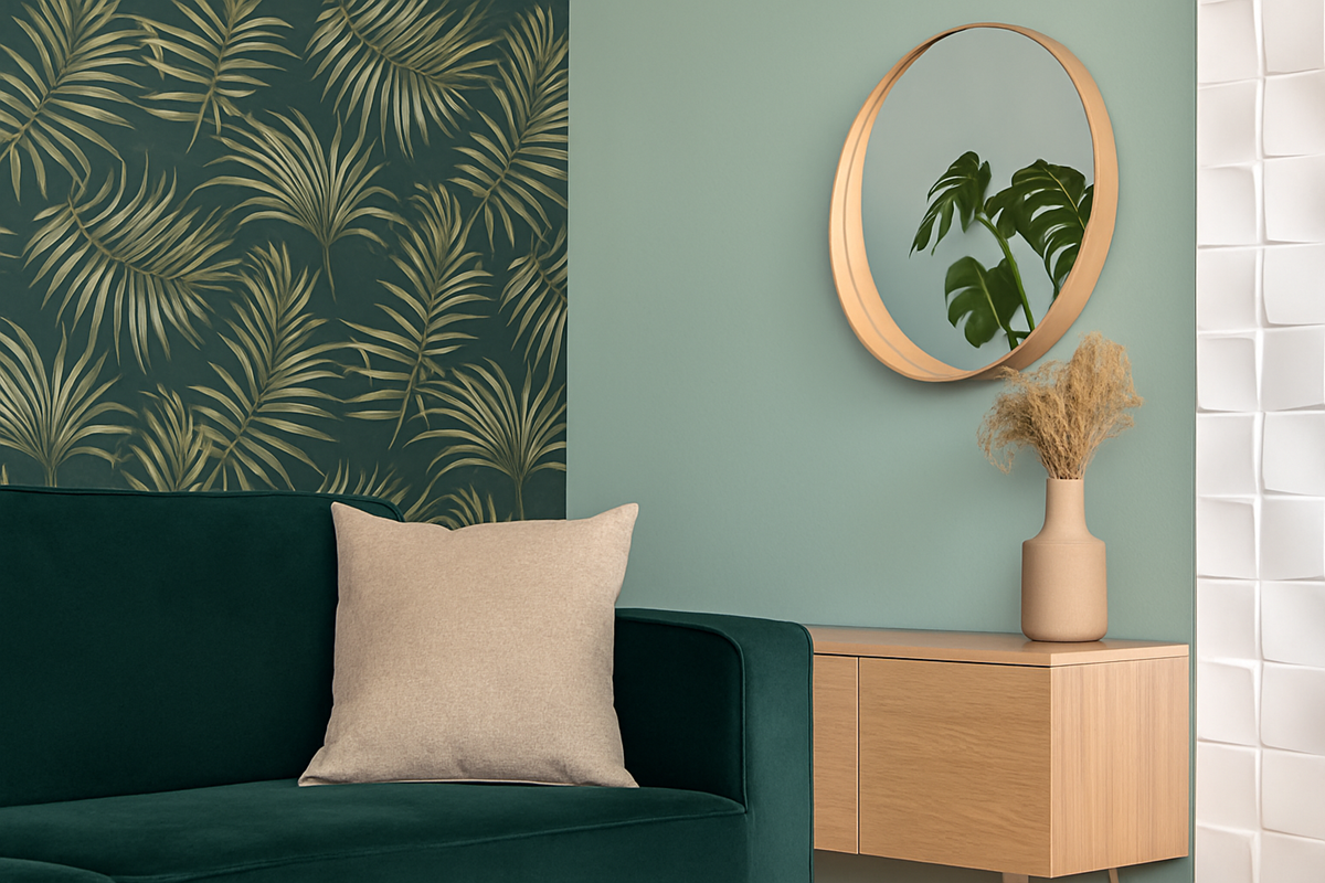 papier peint peinture ou panneaux decoratifs relooker vos murs