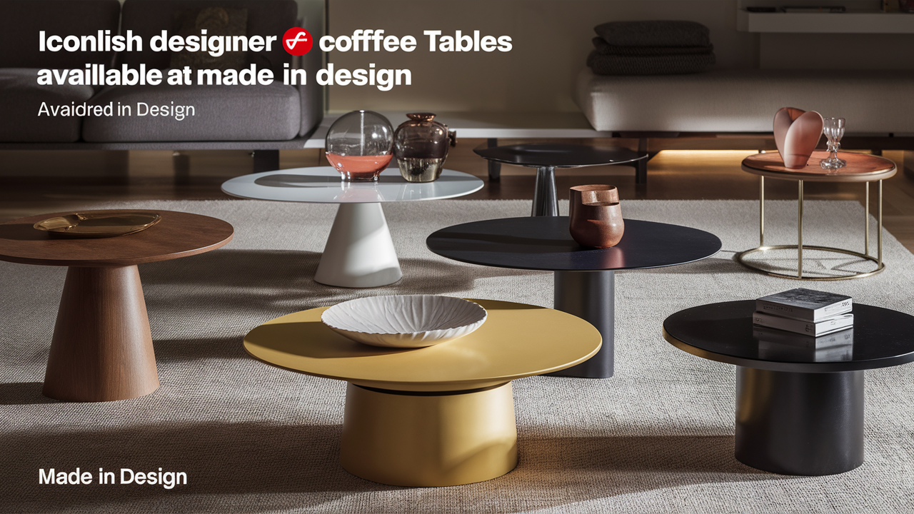 découvrez notre sélection des modèles phares de tables basses design chez made in design. alliant esthétique et fonctionnalité, ces tables sublimeront votre intérieur tout en offrant un espace convivial. explorez les dernières tendances et trouvez la pièce maîtresse qui fera la différence dans votre décoration.